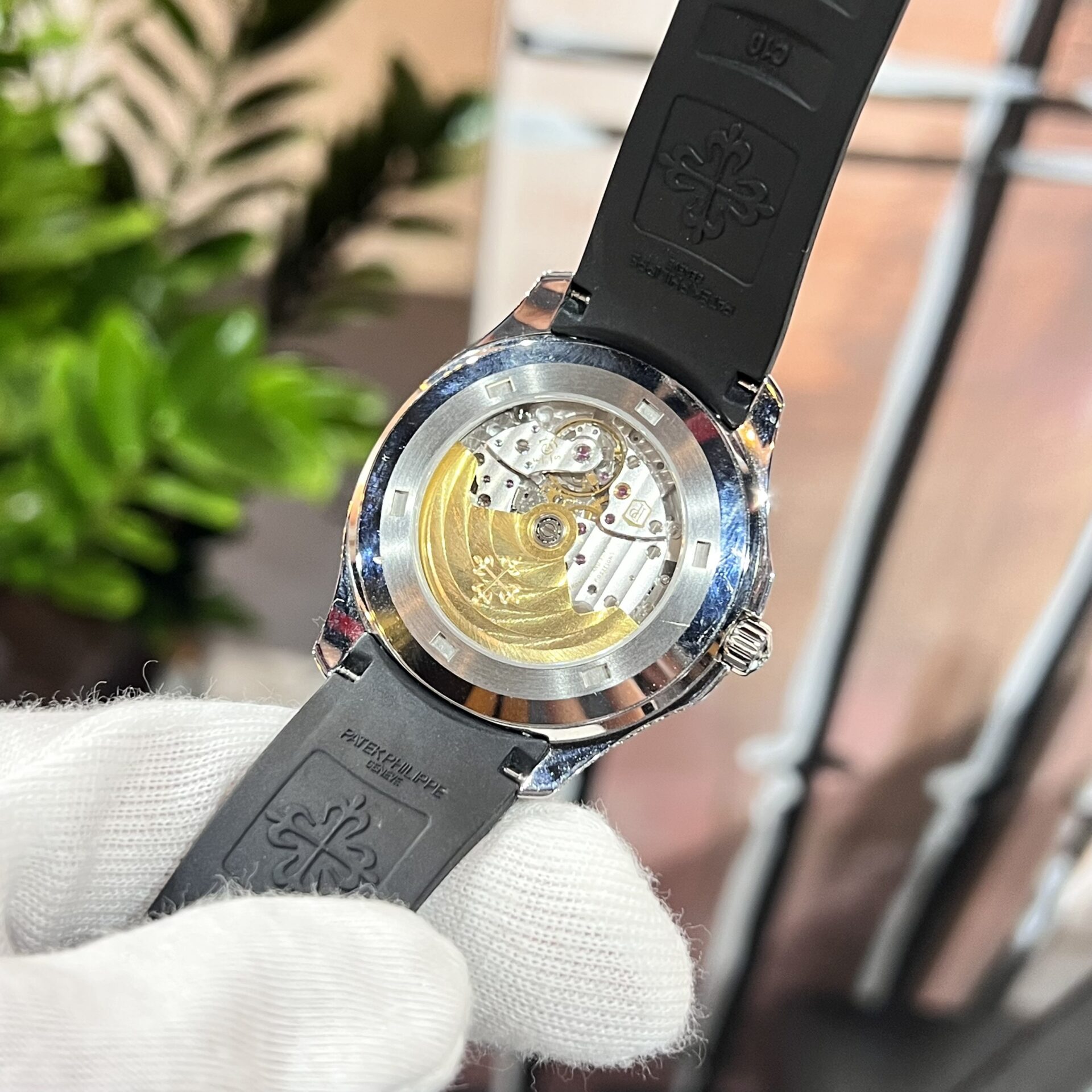 Patek Philippe Aquanaut 5167 With Diamond Natural Rubber Strap 40mm