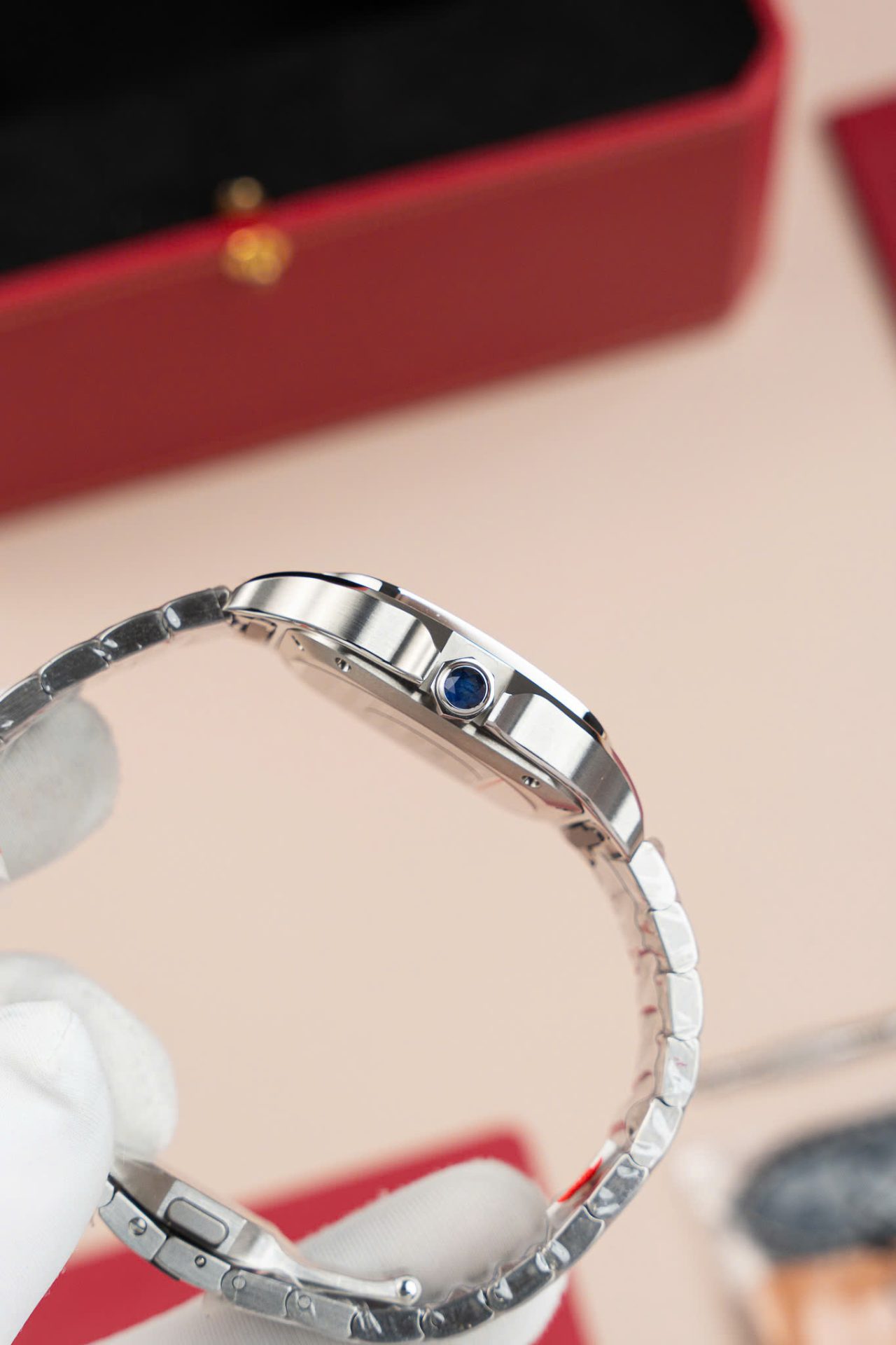 Cartier Santos WSA0065 Replica Watch Women Dial Brown BV Factory 35mm