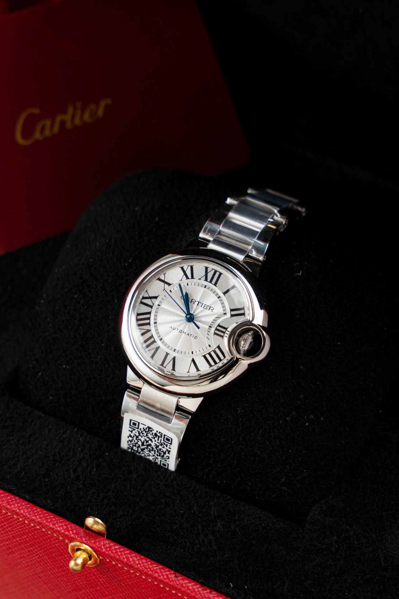 Cartier Ballon Bleu W6920046 Replica Watch White Dial Metal Wire AF Factory 36mm