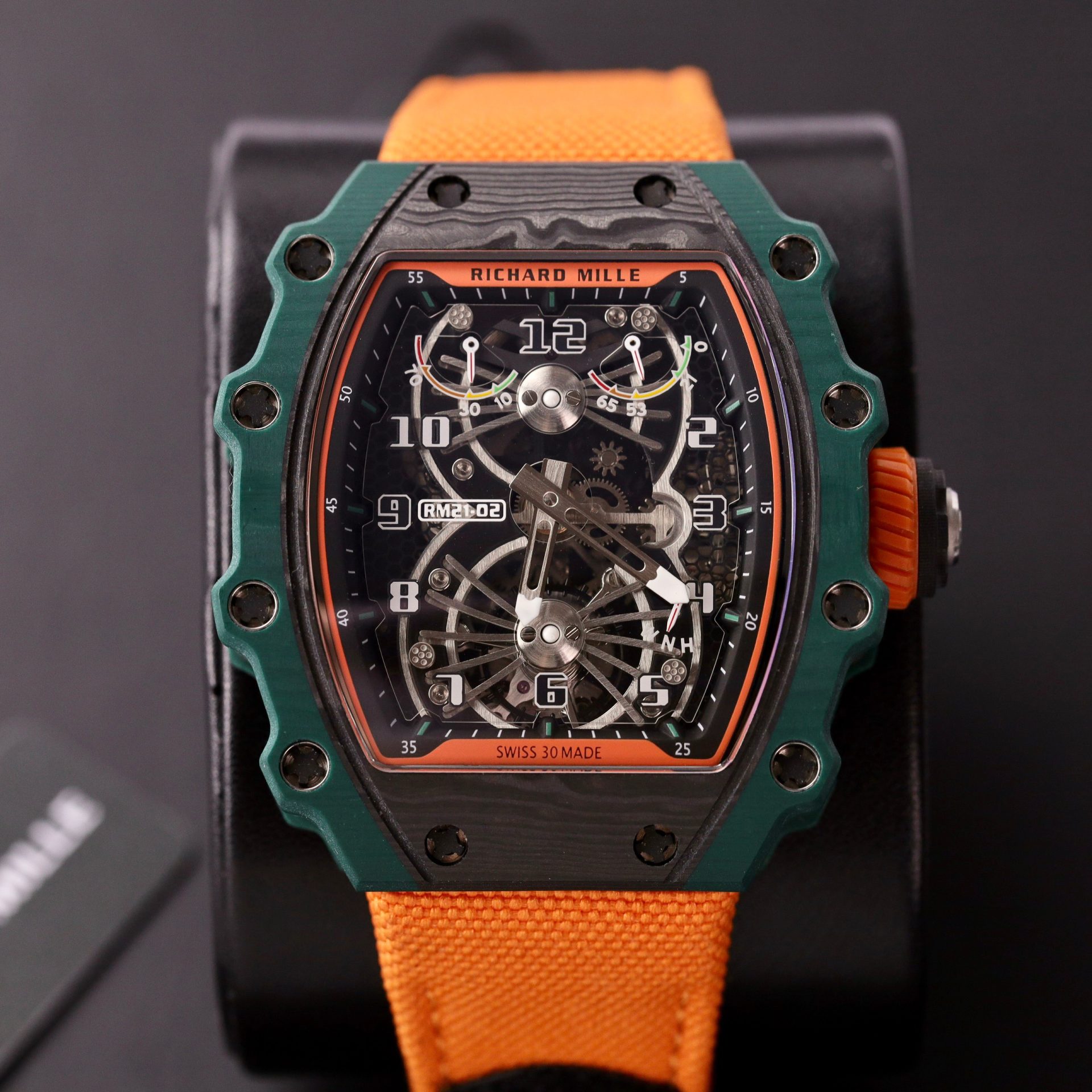 Richard Mille Replica Watch RM21-01 Tourbillon Carbon RM Factory 43mm