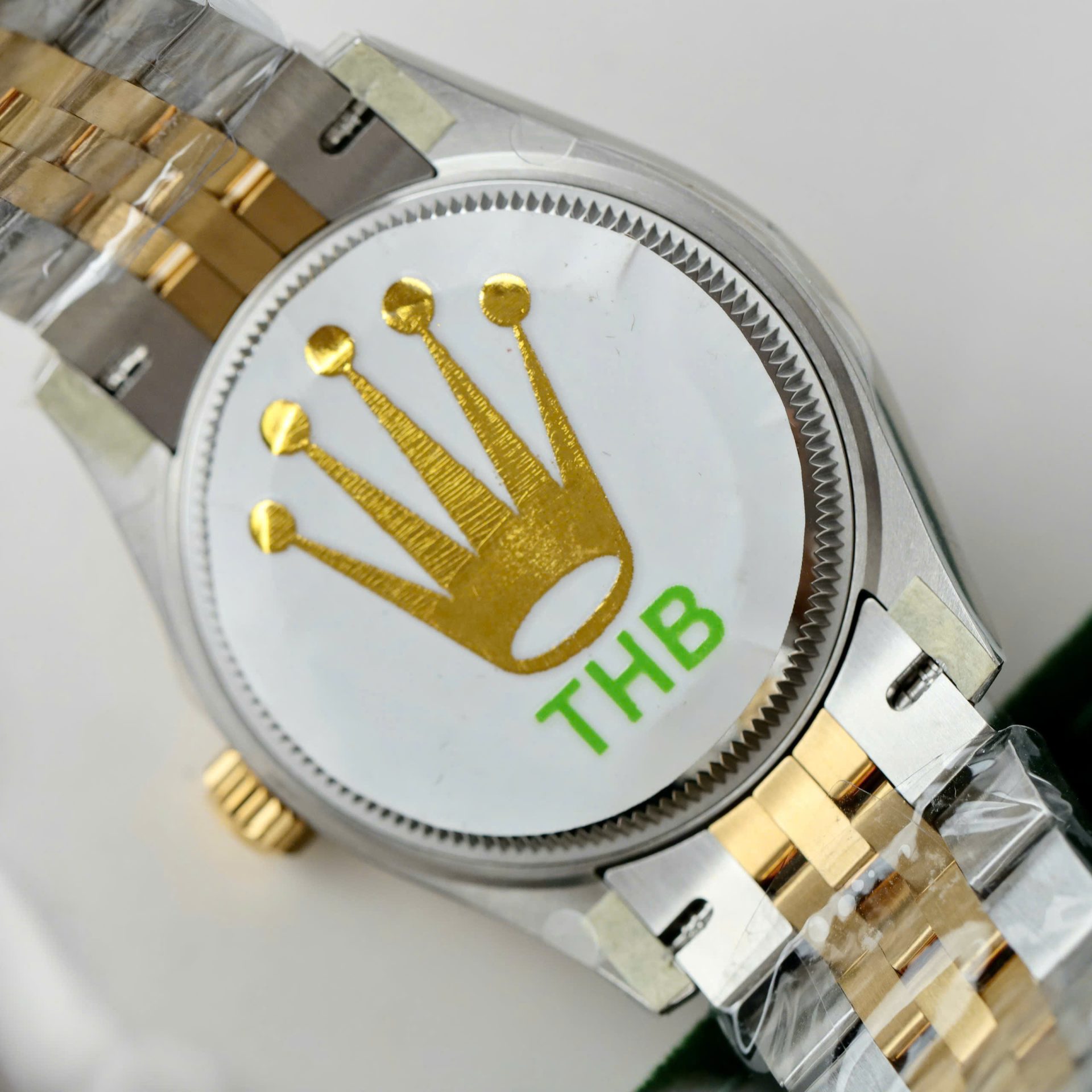 Rolex DateJust Replica Watch Women Green Flower Dial THB Factory 31mm