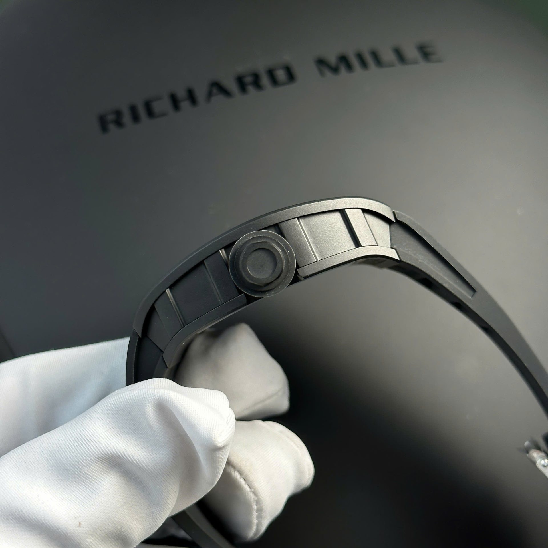 Richard Mille Replica Watch RM055 Black Ceramic Rubber Strap BBR Factory 42,7 49,9mm