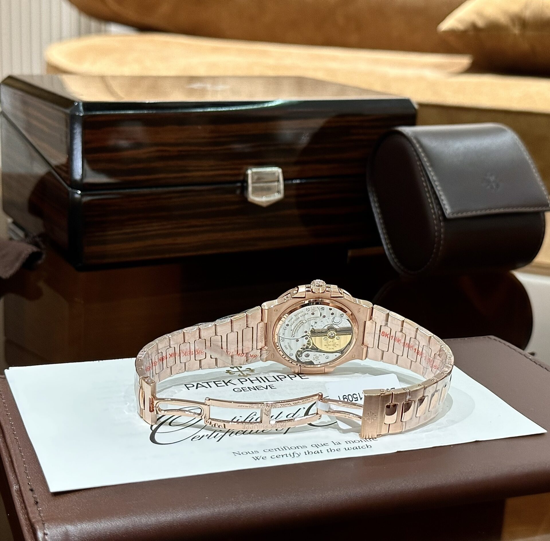 Patek Philippe Best Replica Watch Nautilus 5712R Gold Wrapped GR Factory 40mm