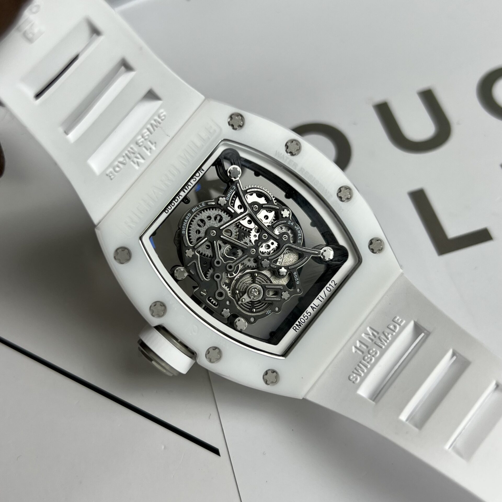 Richard Mille RM055 White High Quality Replica Watch 45mm