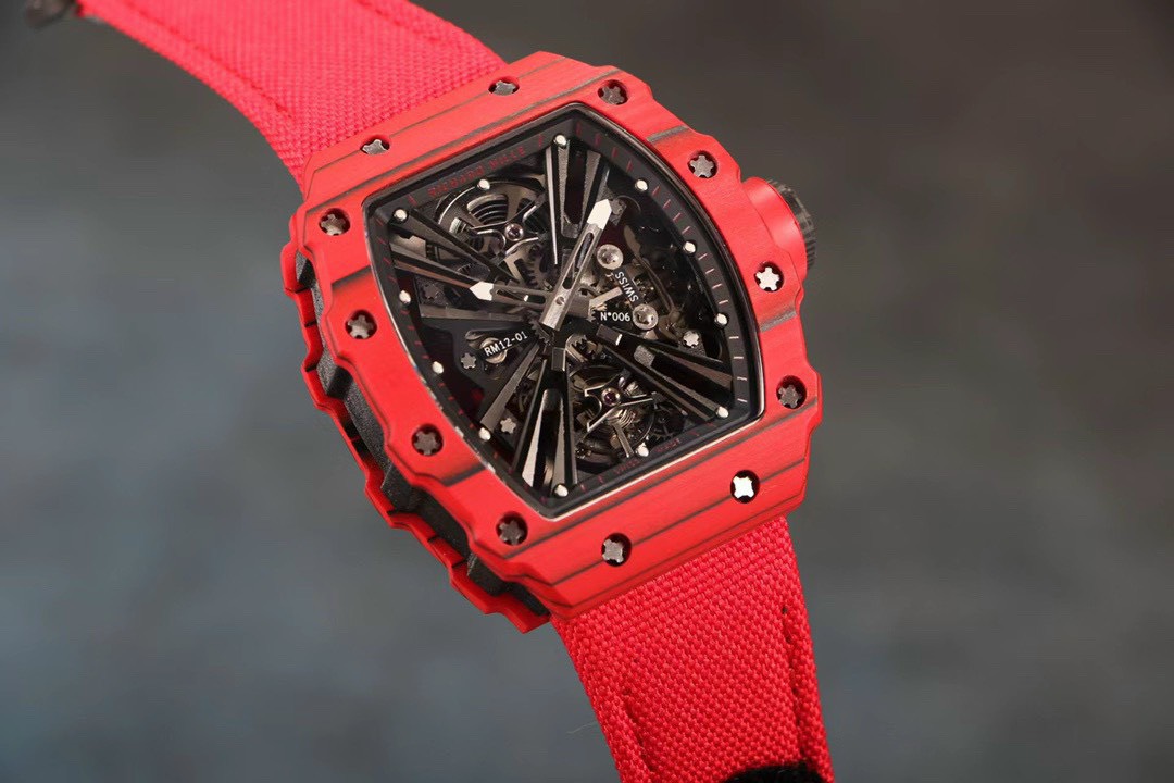 Richard Mille Best Replica Watch RM12-01 Tourbillon Carbon Red 40mm