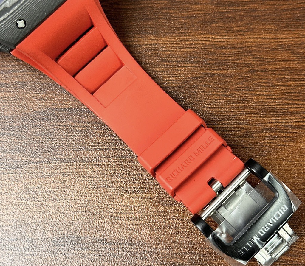 Richard Mille RM35-02 Replica Watch Skeleton Red Rubber Strap 44mm