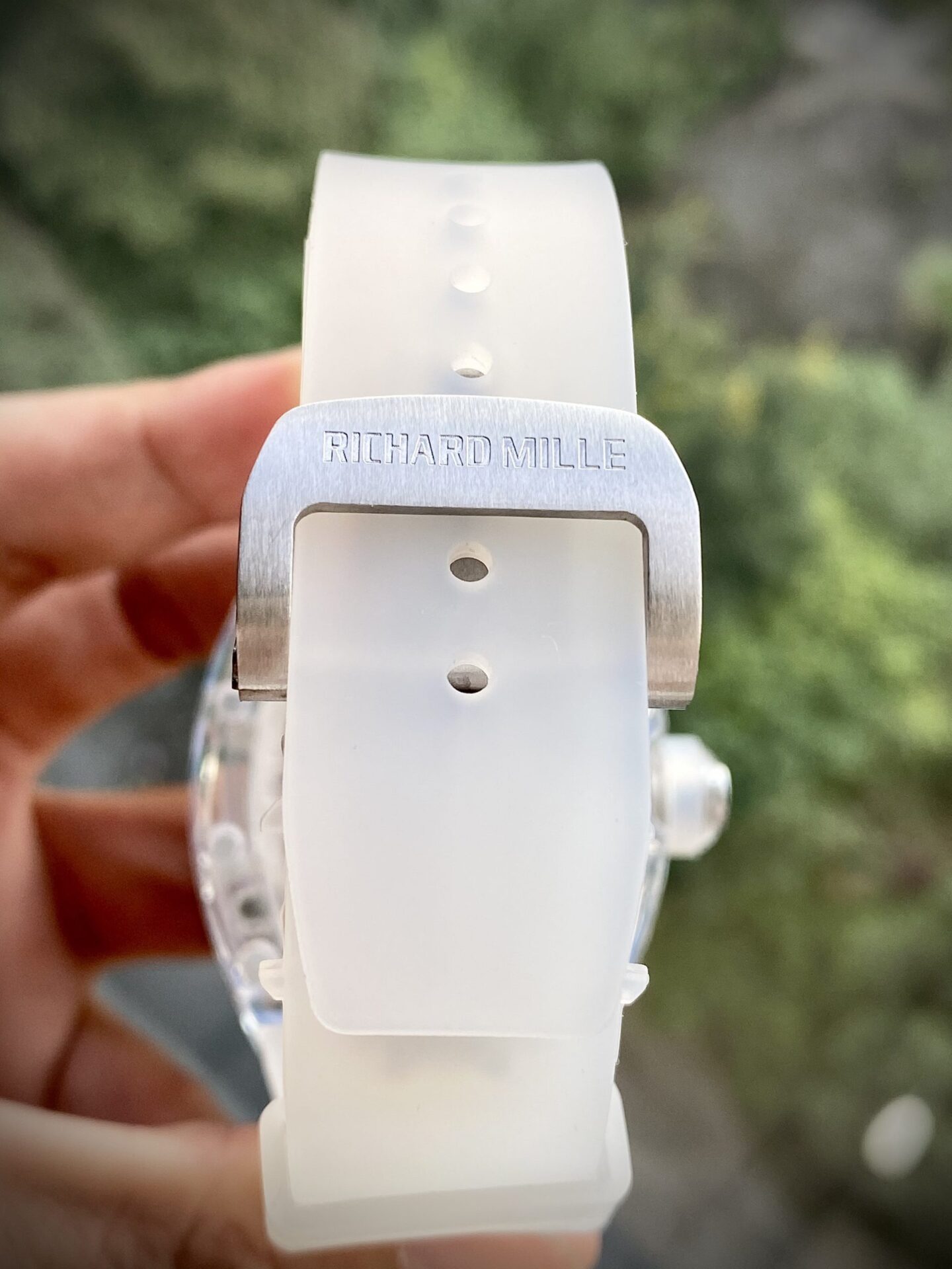 Richard Mille Replica Watch RM12-01 Tourbillon Sapphire Rubber Strap 44mm