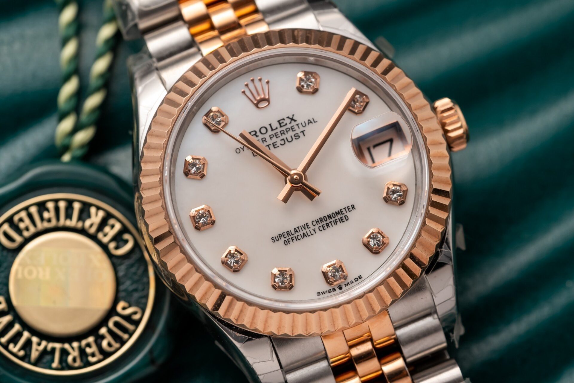 Rolex DateJust Replica Watch Demi Rose Gold 31mm