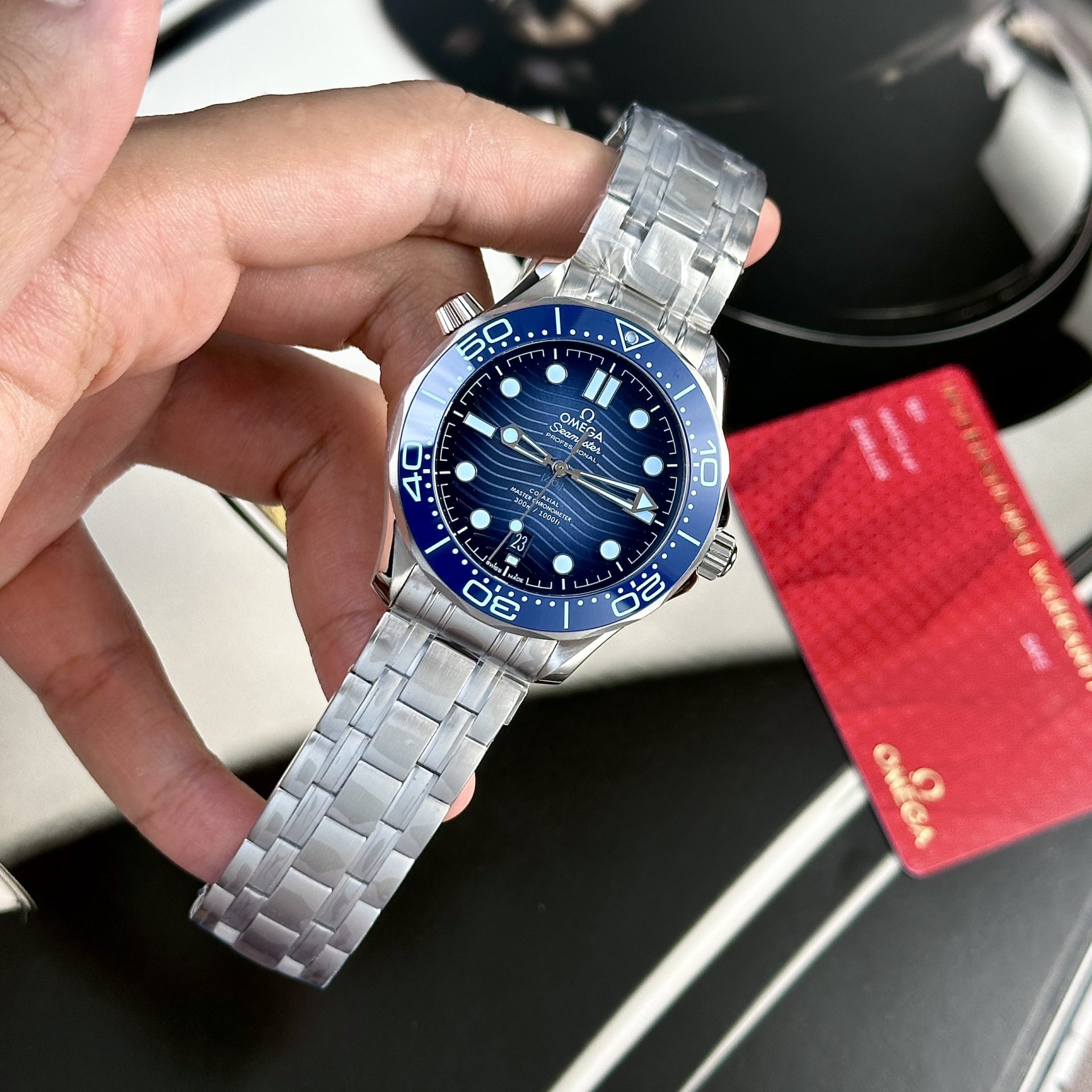Omega Replica Watches Seamaster Summer Blue Dial VS Factory 42mm