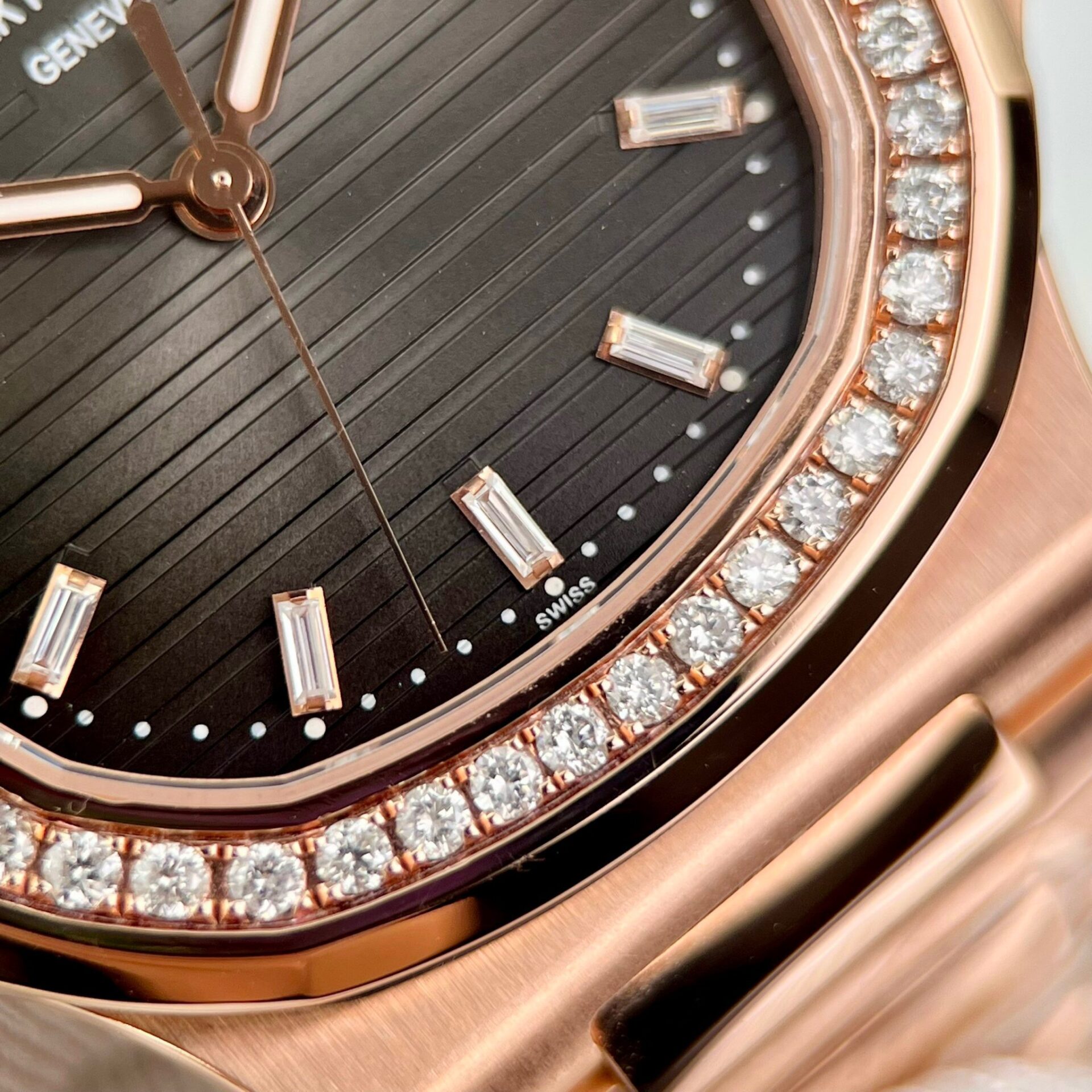 Patek Philippe 5711 Natural Diamond Replica Watch 18K Gold Wrapped 40mm