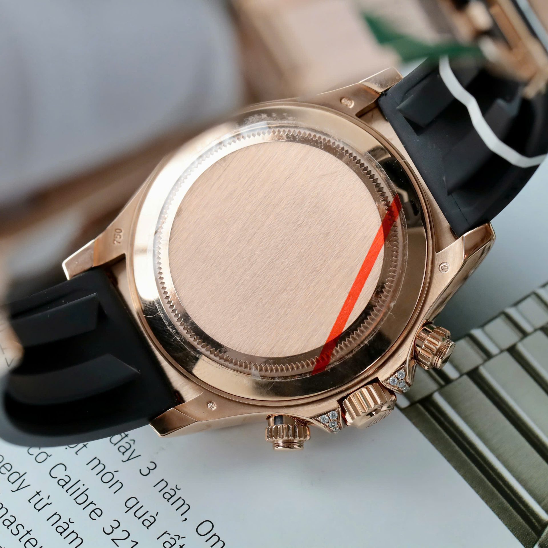 Rolex Daytona Best Clone Watches 18K Gold Wrapped + Diamonds Moissanite Baguette 40mm