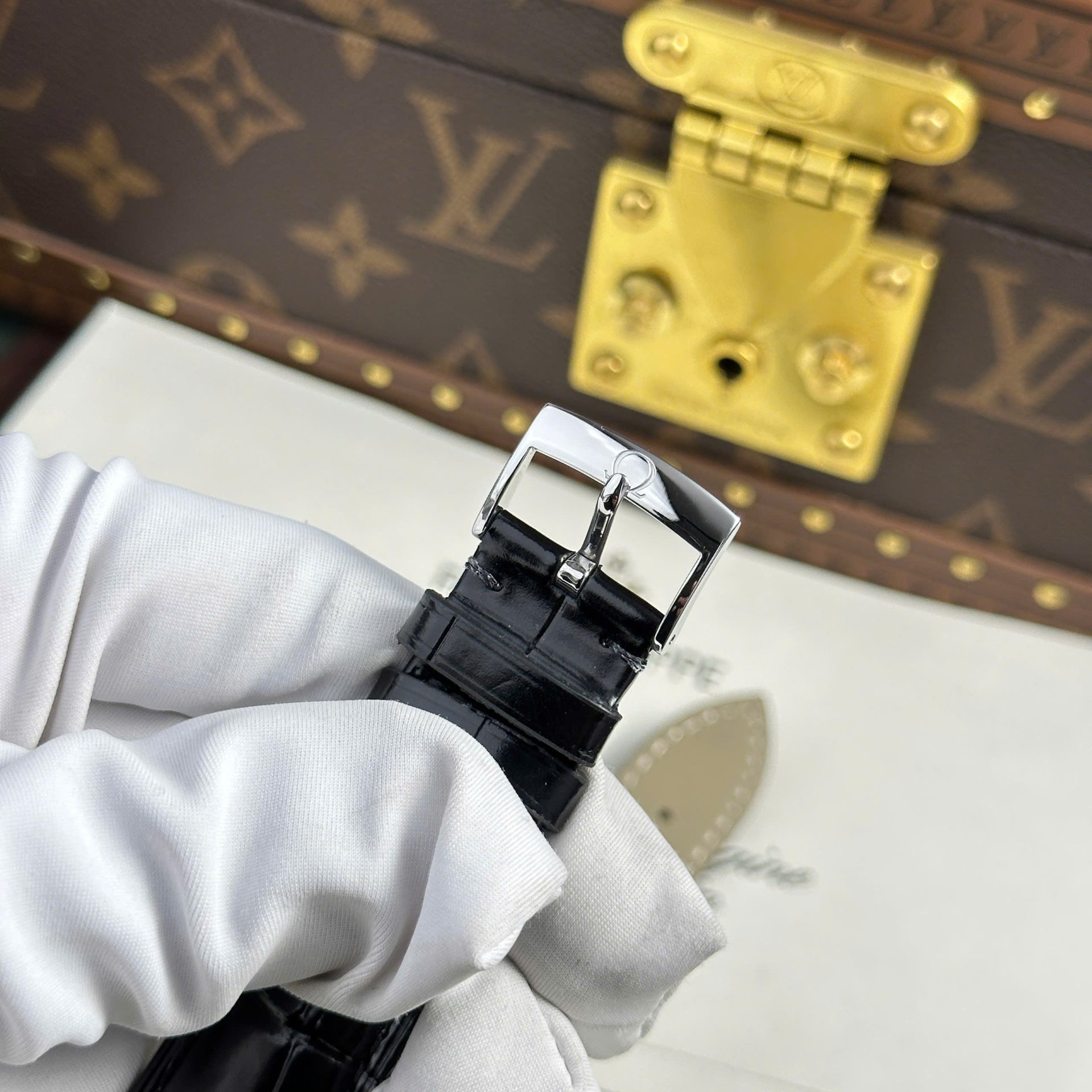 Omega Replica Watch De Ville Prestige Power Reserve Black Dial 39.5mm