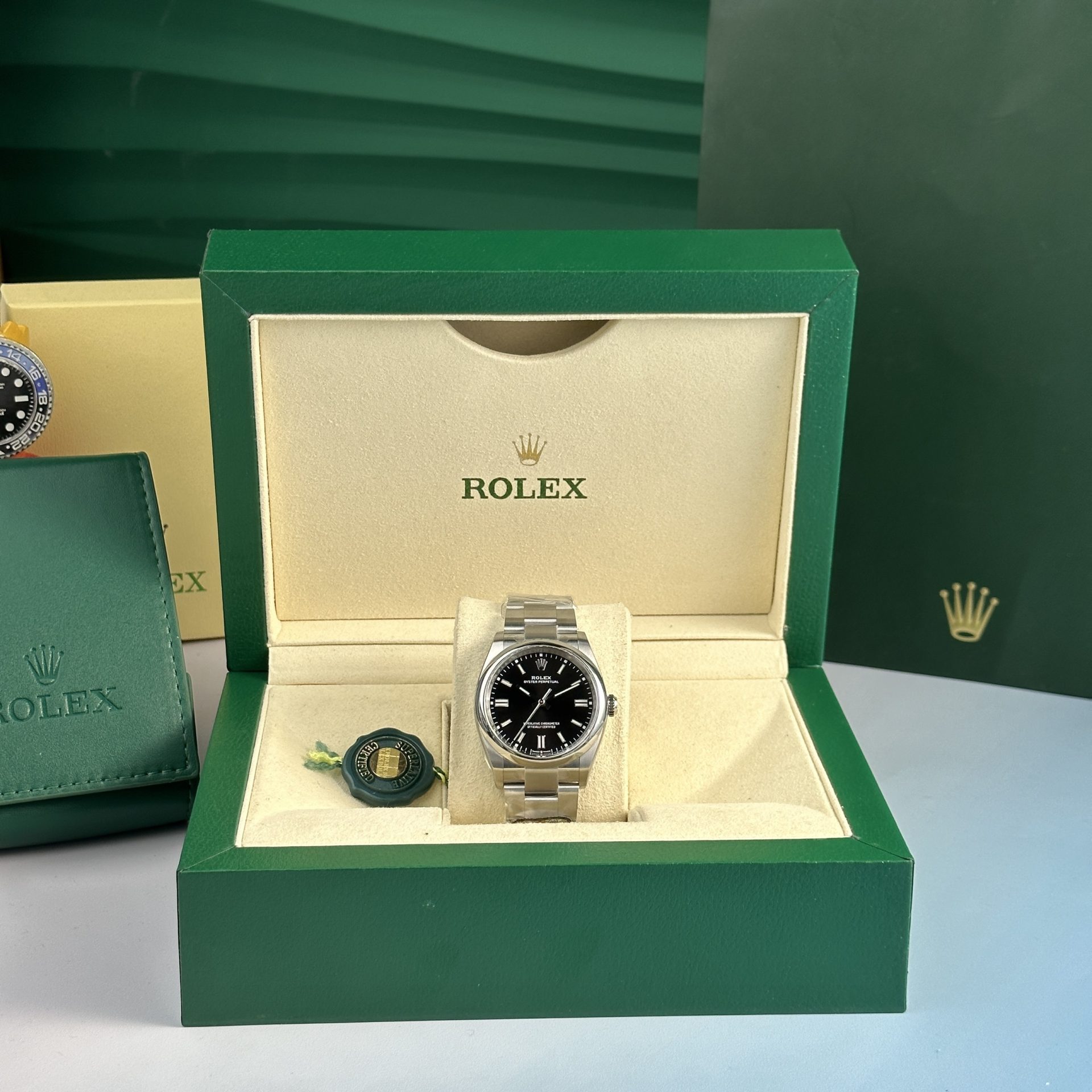 Rolex Replica Watch Oyster Perpetual 126000 Dial Black Clean Factory 36mm