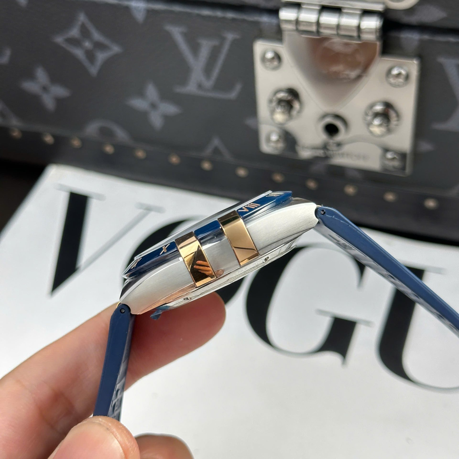 Omega Constellation Best Replica Watch Bezel Ceramic Blue VS Factory 41mm