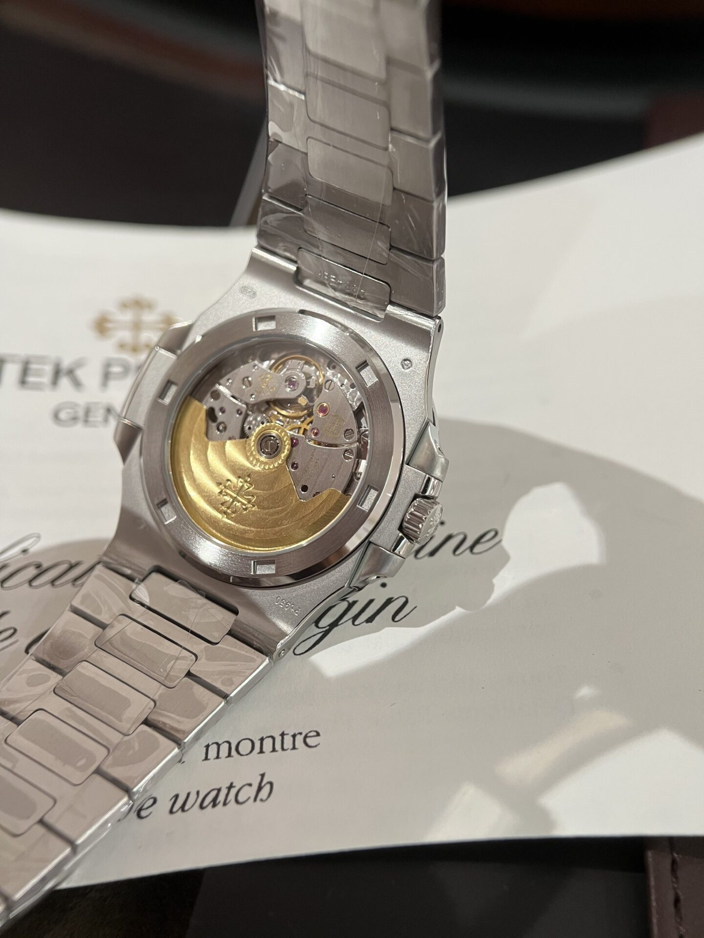 Patek Philippe 5726G Replica Watch Steel Strap Blue Dial 40.5mm