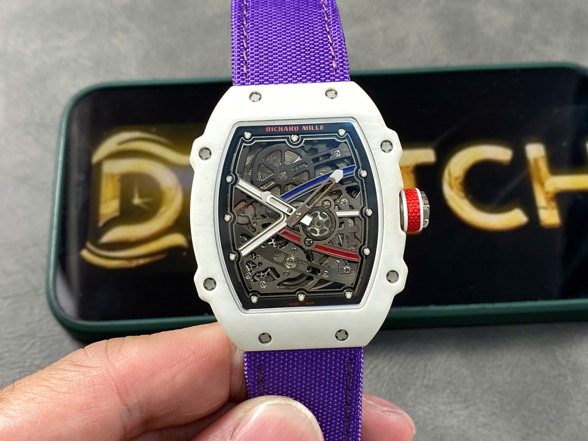 Richard Mille RM67-02 Refined Case White Carbon Super Light 37 Grams 38.7×47.52mm