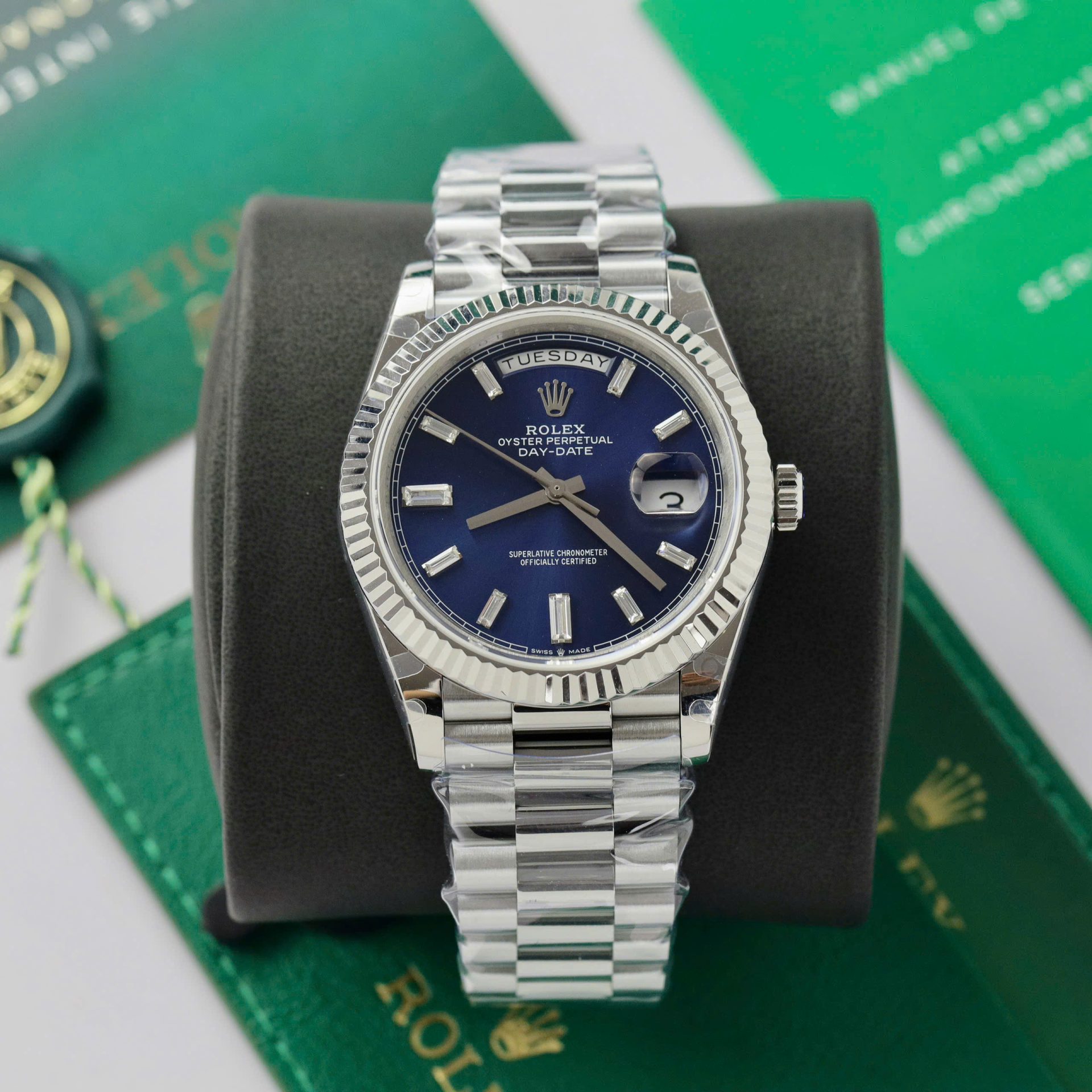 Rolex Replica Watch Day-Date 228236 Dial Blue Weight 178gram GM Factory 40mm