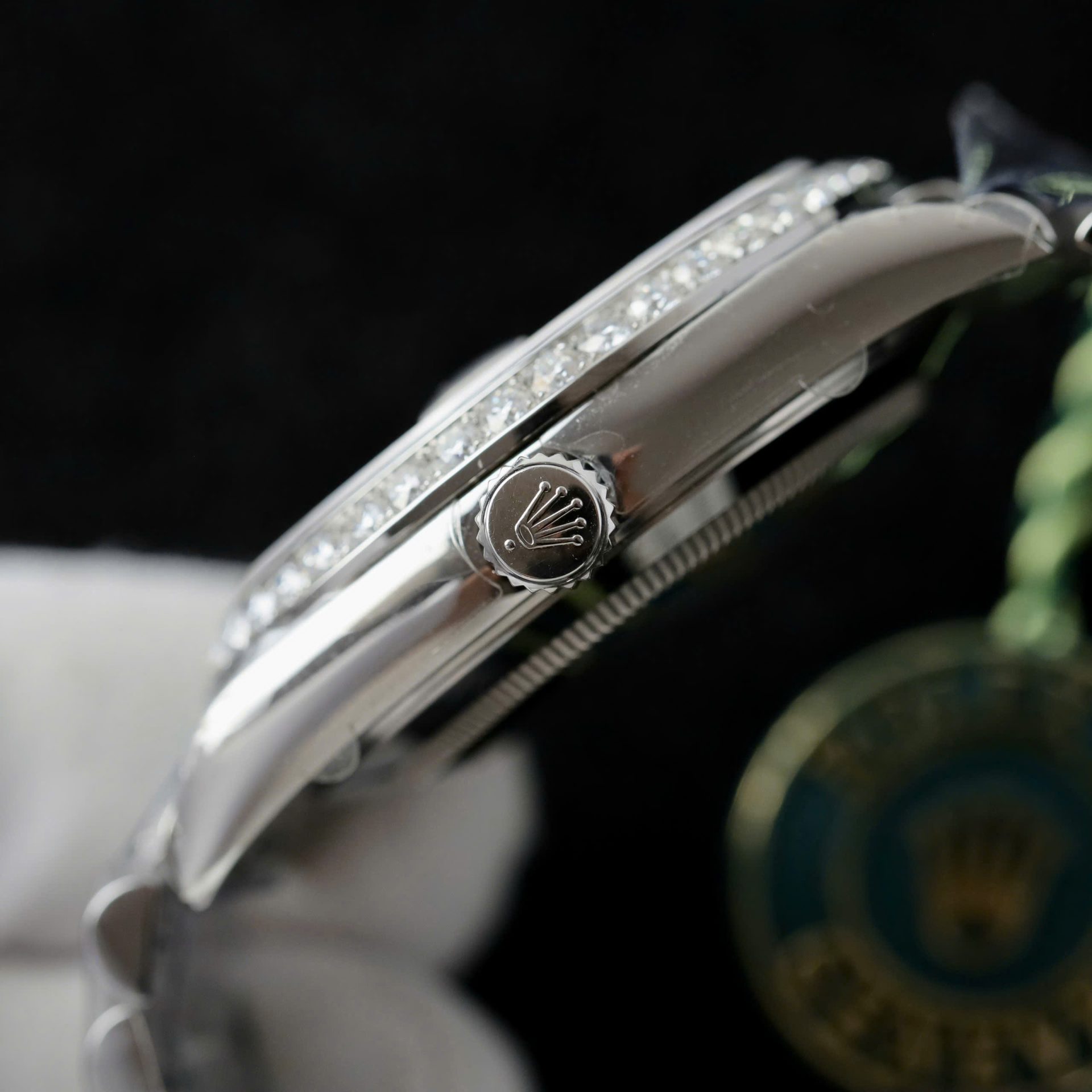 Rolex Day-Date Best Replica Watch Meteorite Dial Moissanite Diamonds Custom 40mm