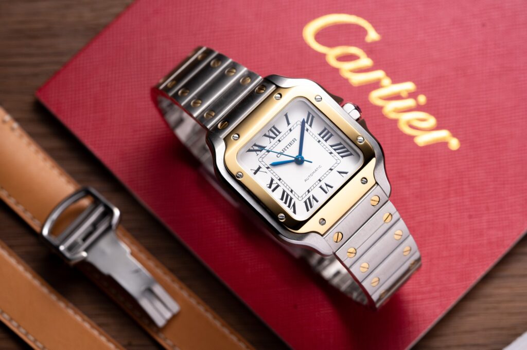 Cartier Replica Watch Santos Demi White Dial BV Factory 35.2mm