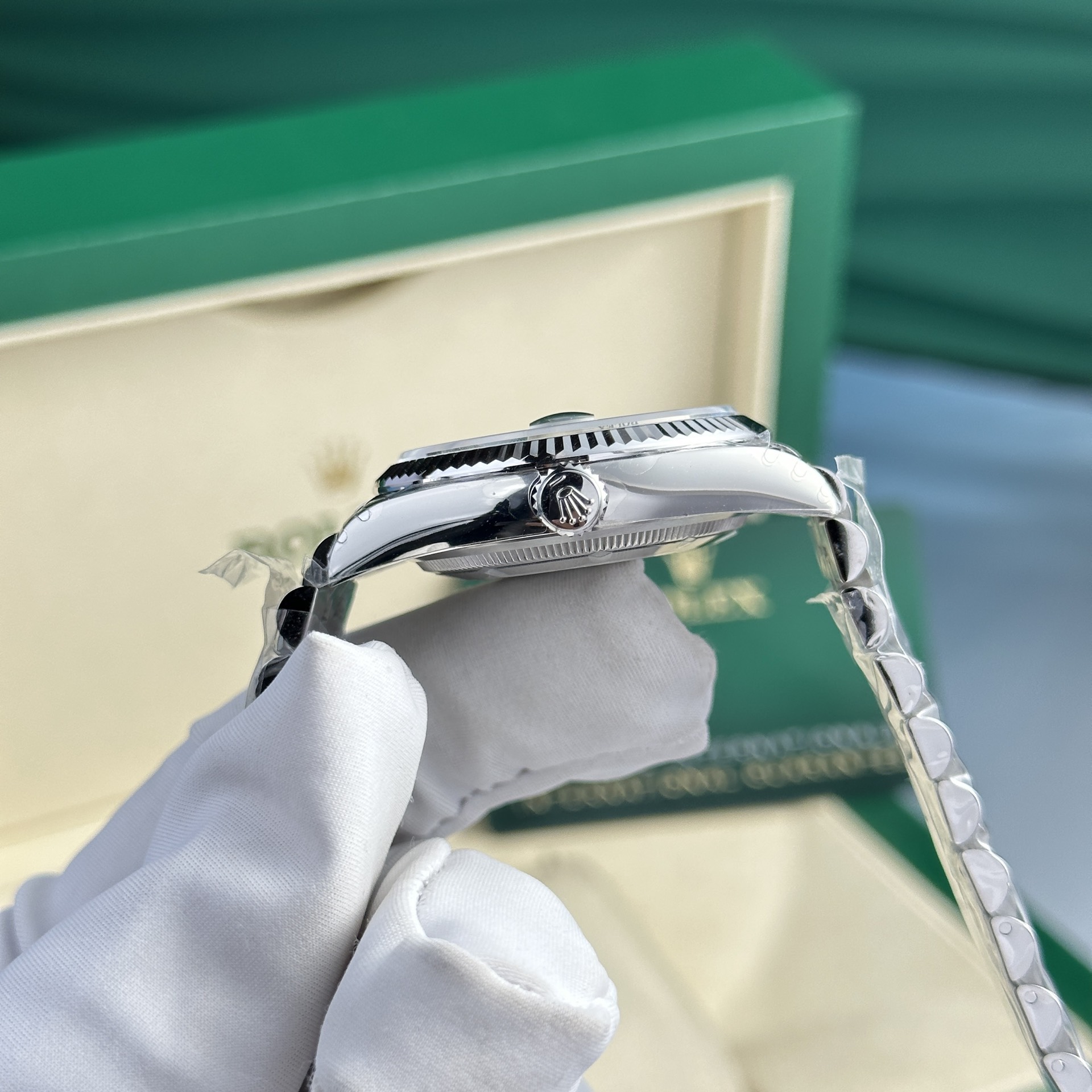 Rolex Replica Watch DateJust 126234 Dial Green VS Factory 36mm