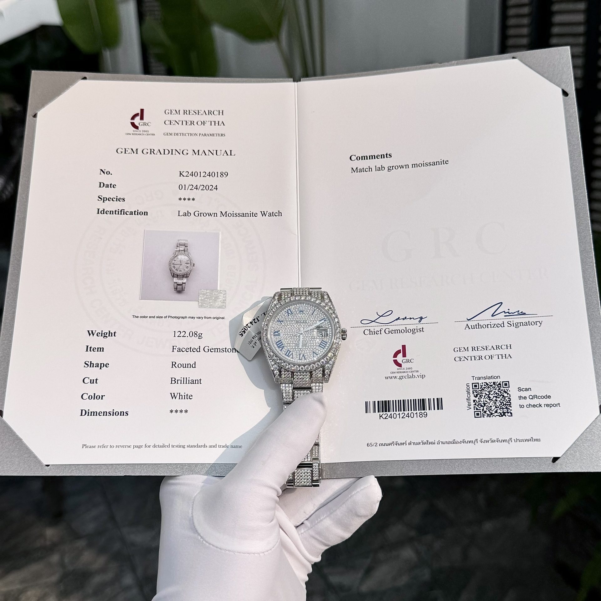 Rolex Best Replica Watch DateJust Full Moissanite Diamonds Custom 41mm