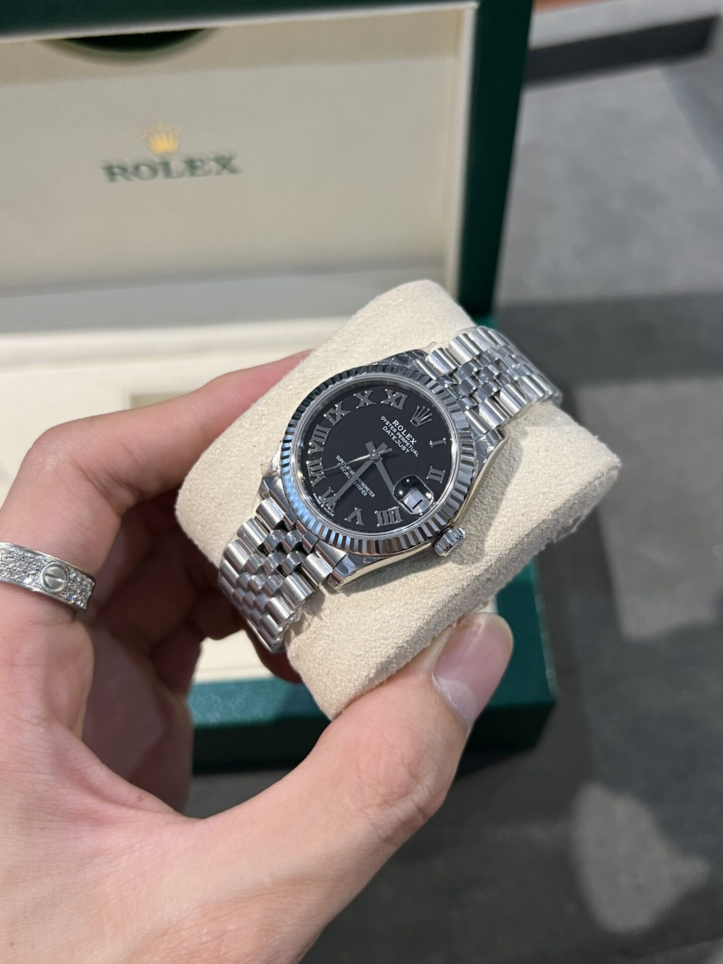 Rolex Replica Watch DateJust Womens Black Dial 31mm