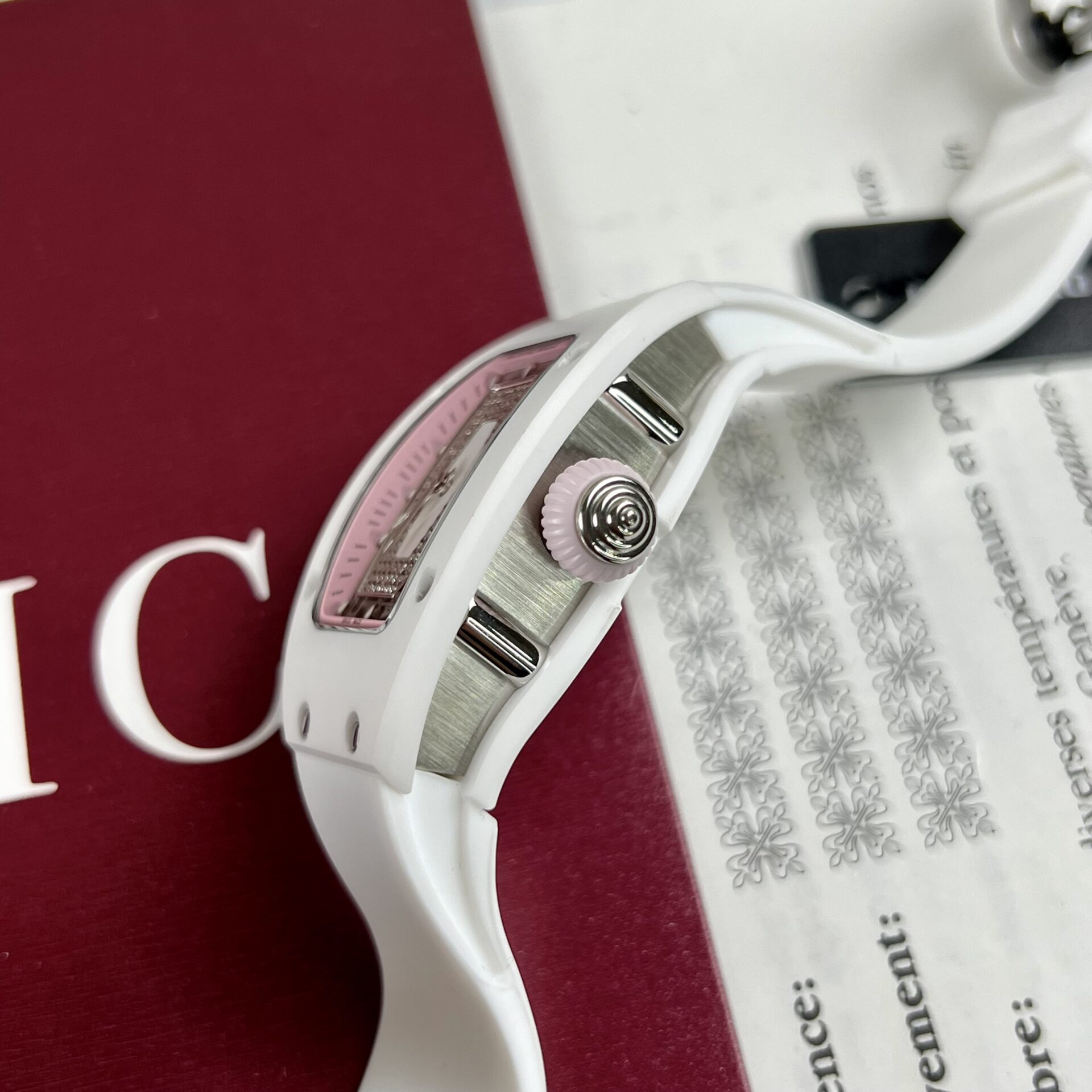 Richard Mille RM07-01 Ceramic Replica 1:1 Watch Rubber Strap 36mm