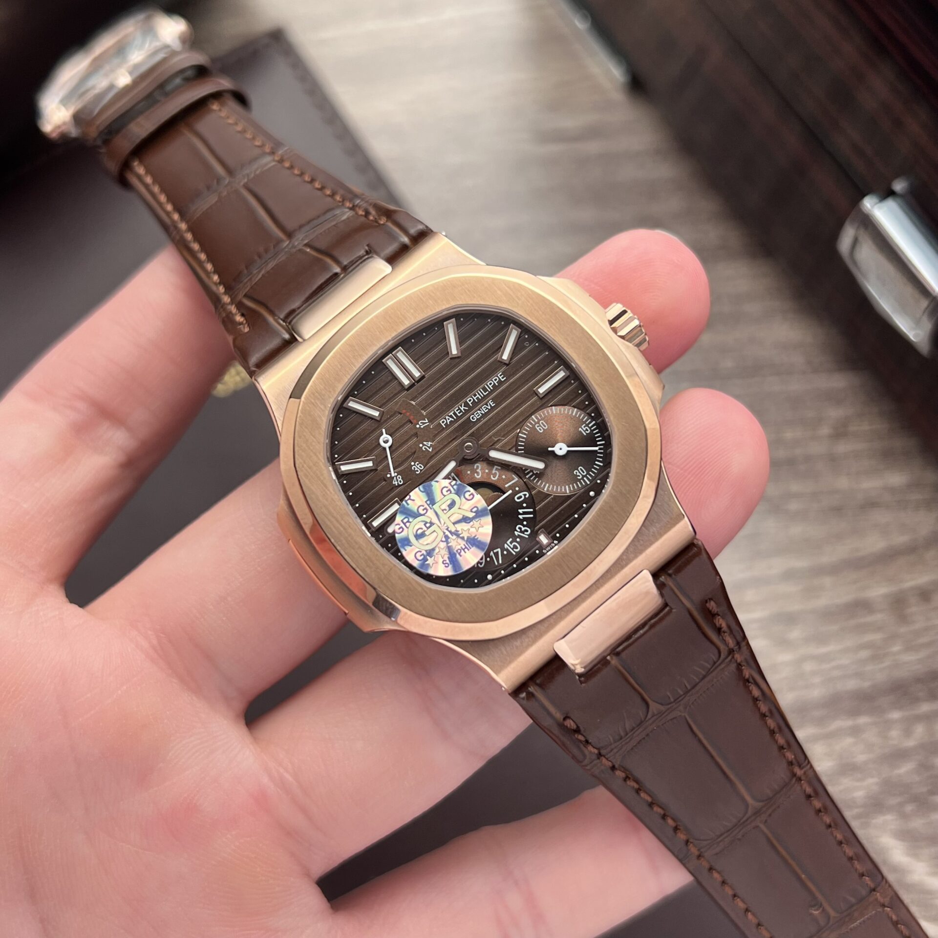 Patek Philippe Nautilus 5712 Replica 11 Watch Chocolate Dial GR Factory 40mm