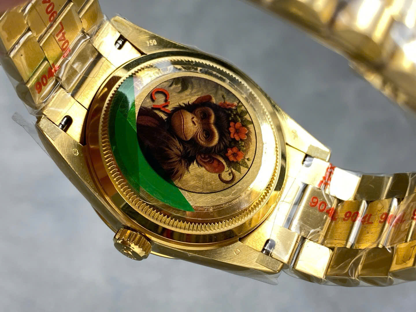 Rolex Day-Date 128238 Puzzle Emoji Jigsaw Motif Dial Best Replica Watches 36mm