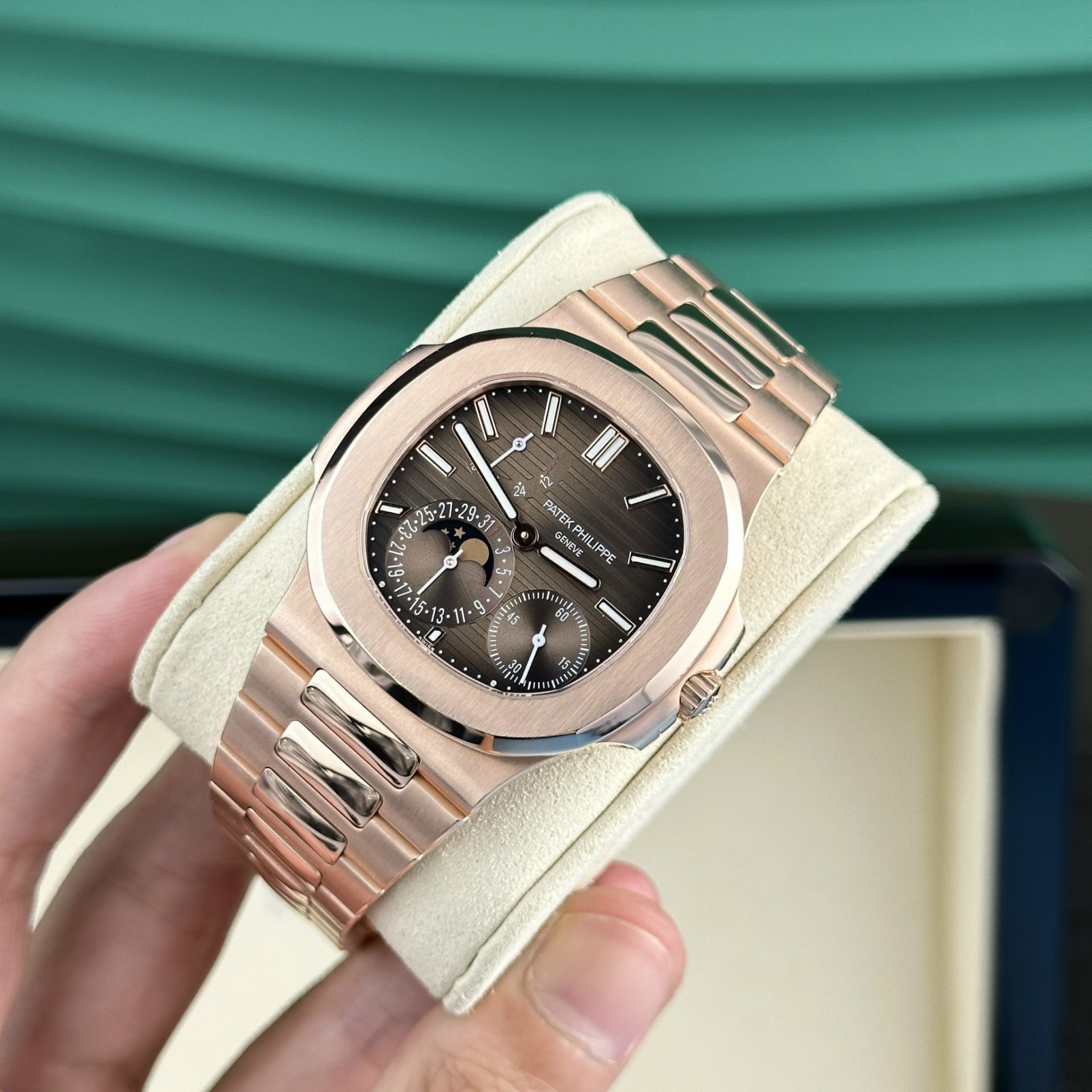 Patek Philippe Nautilus 5712R Custom Gold Wrapped Refined Movement 40mm
