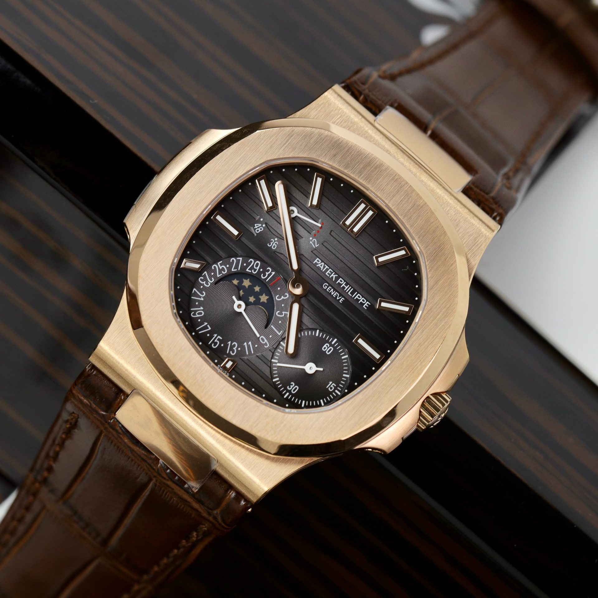 Patek Philippe Replica Watch Nautilus 5712R Rose Gold PPF Factory 40mm