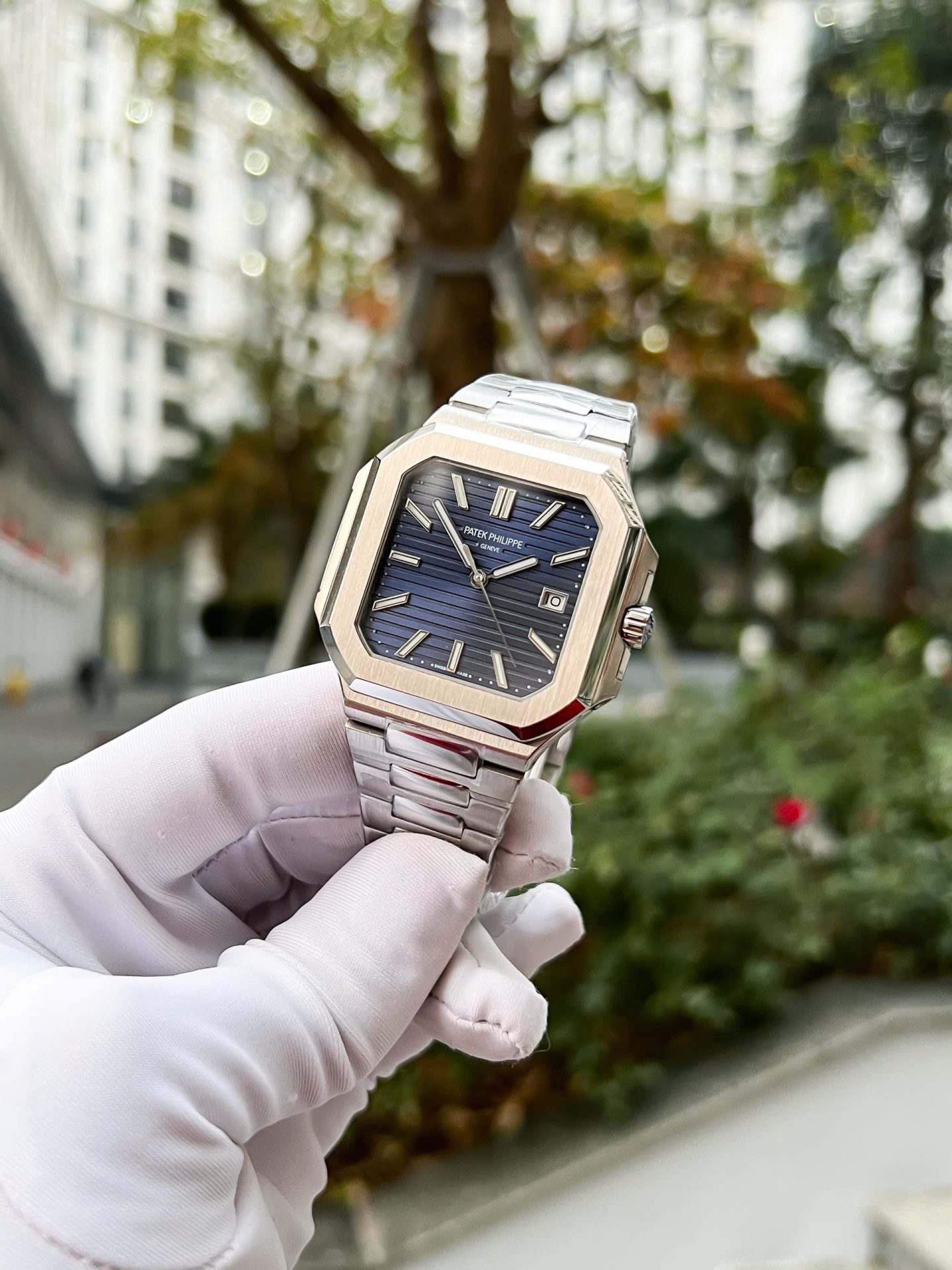 Patek Philippe Cubitus 5821 Best Replica 11 Watch Dial Blue Metal Wire 45mm