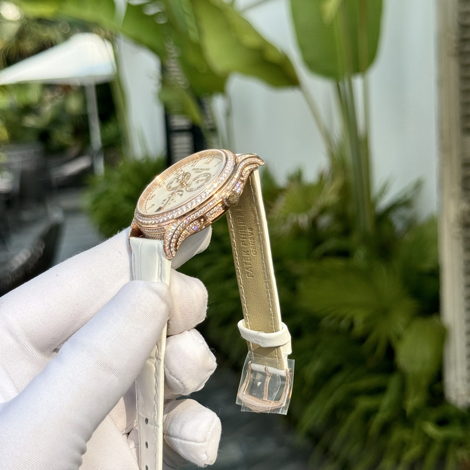 Patek Philippe Replica Watch Complications 4947R White Leather Strap 38mm