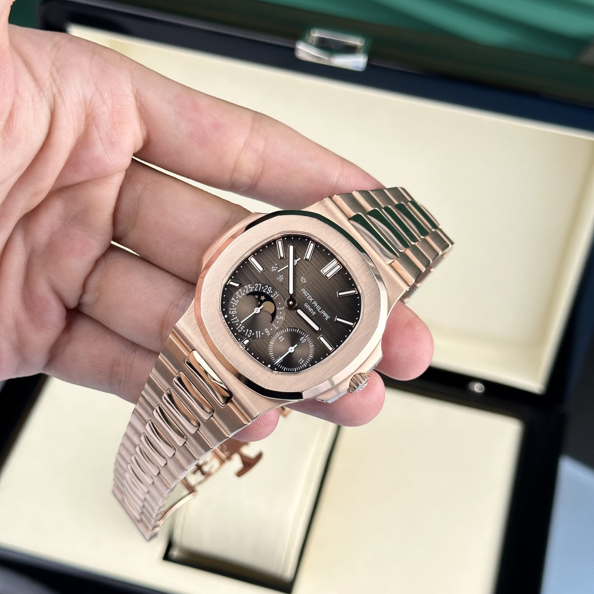 Patek Philippe Nautilus 5712R Custom Gold Wrapped Refined Movement 40mm