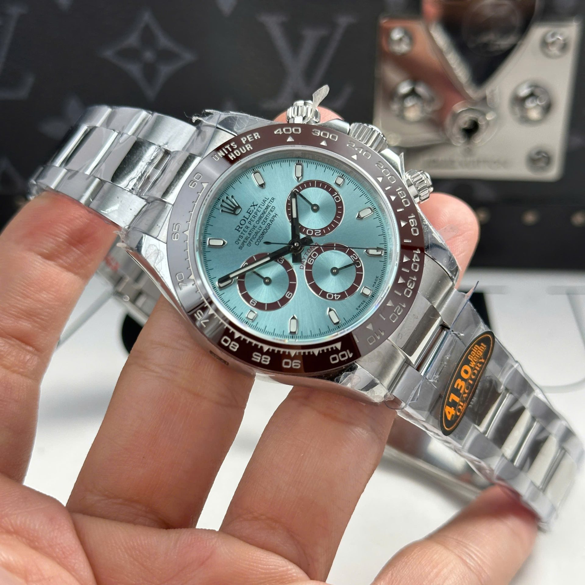 Rolex Daytona Ice Blue 116506 Best Replica Watches Refined Weight 180 Grams QF Factory 40mm