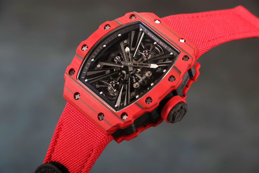 Richard Mille Best Replica Watch RM12-01 Tourbillon Carbon Red 40mm