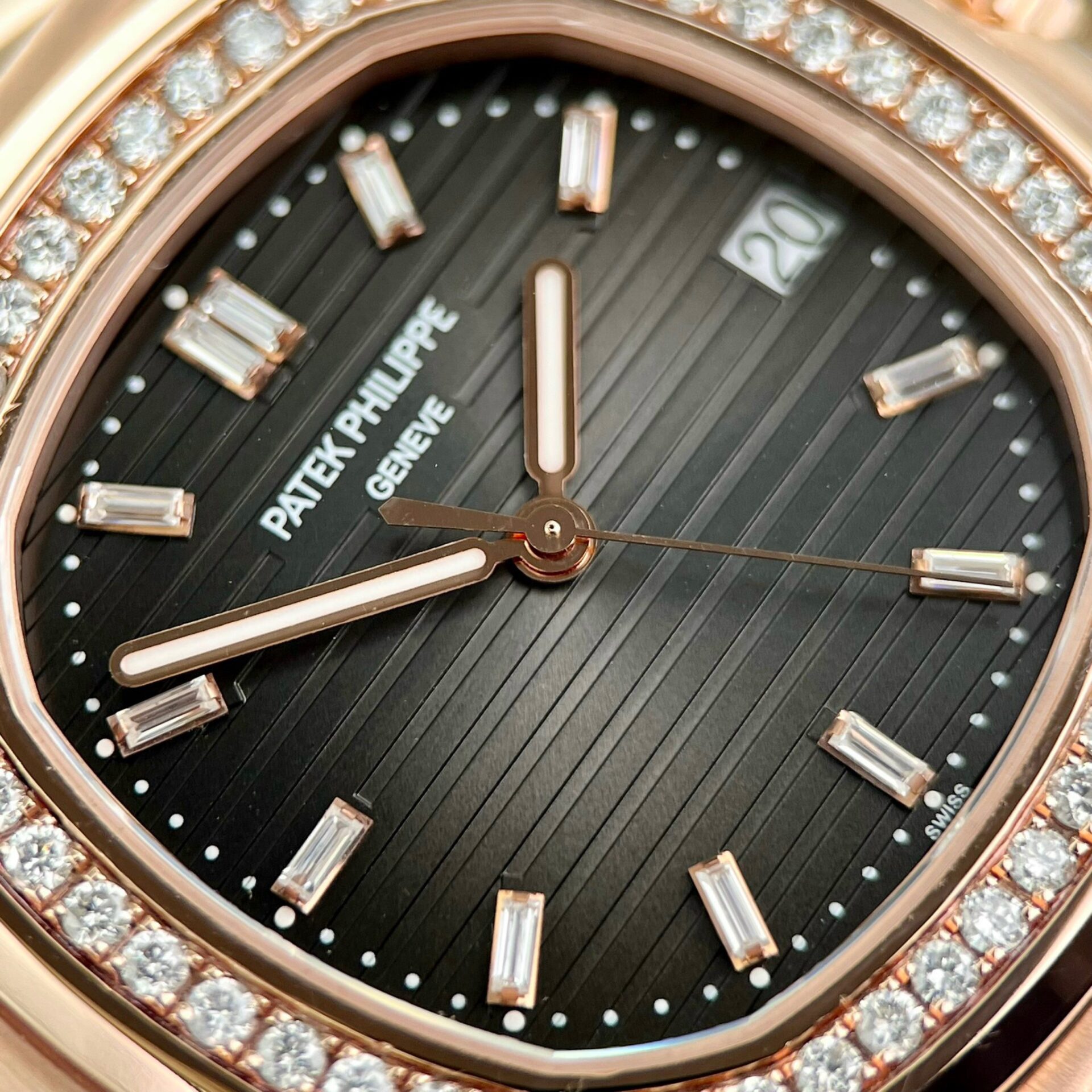 Patek Philippe 5711 Natural Diamond Replica Watch 18K Gold Wrapped 40mm