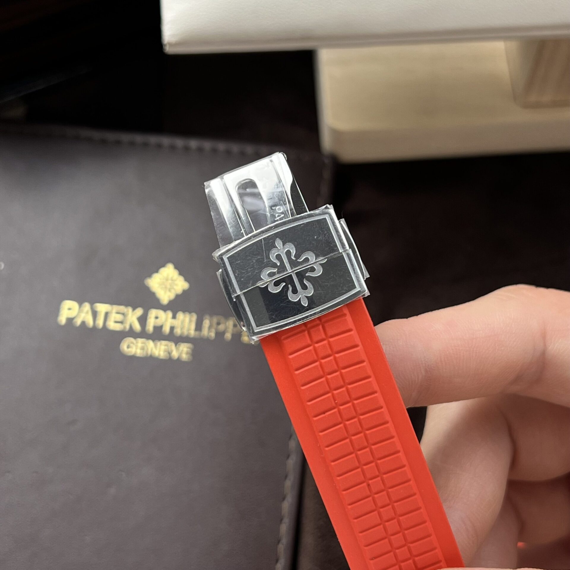 Patek Philippe Replica Watch Aquanaut 5167A Red Rubber Strap 3K Factory 40mm