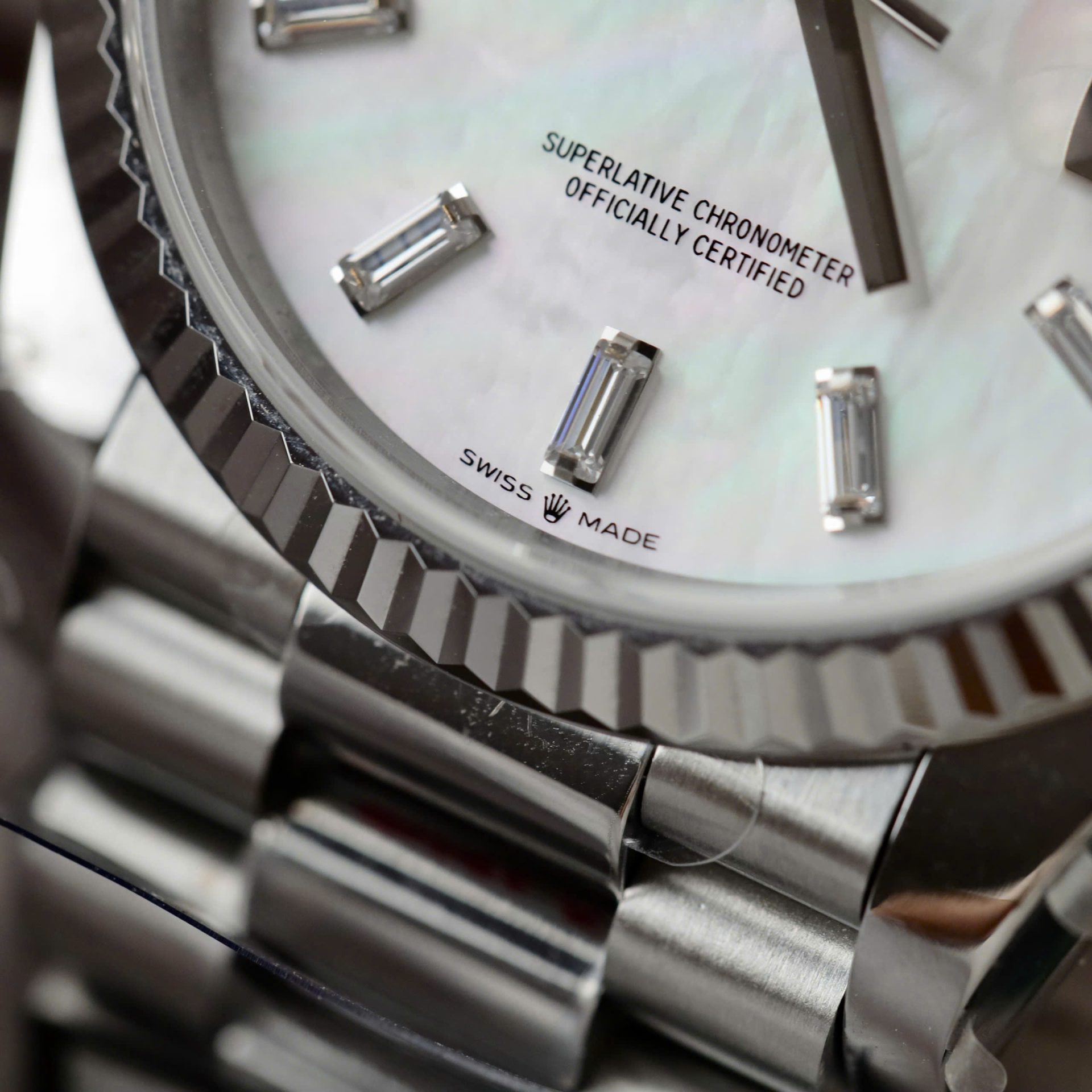 Rolex Day-Date 128236 MOP Dial Copies Watches Weight 158gram QF Factory 36mm