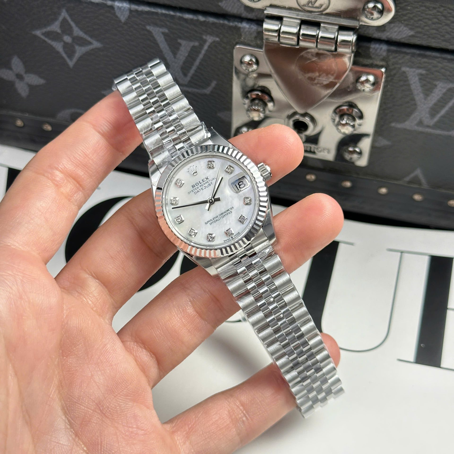 Rolex Best Copies Watch DateJust Dial Mother Of Pearl THB Factory 31mm