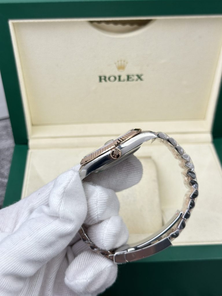 Rolex Replica Watch DateJust 126331 Demi Rose Gold Black Dial Clean Factory 41mm
