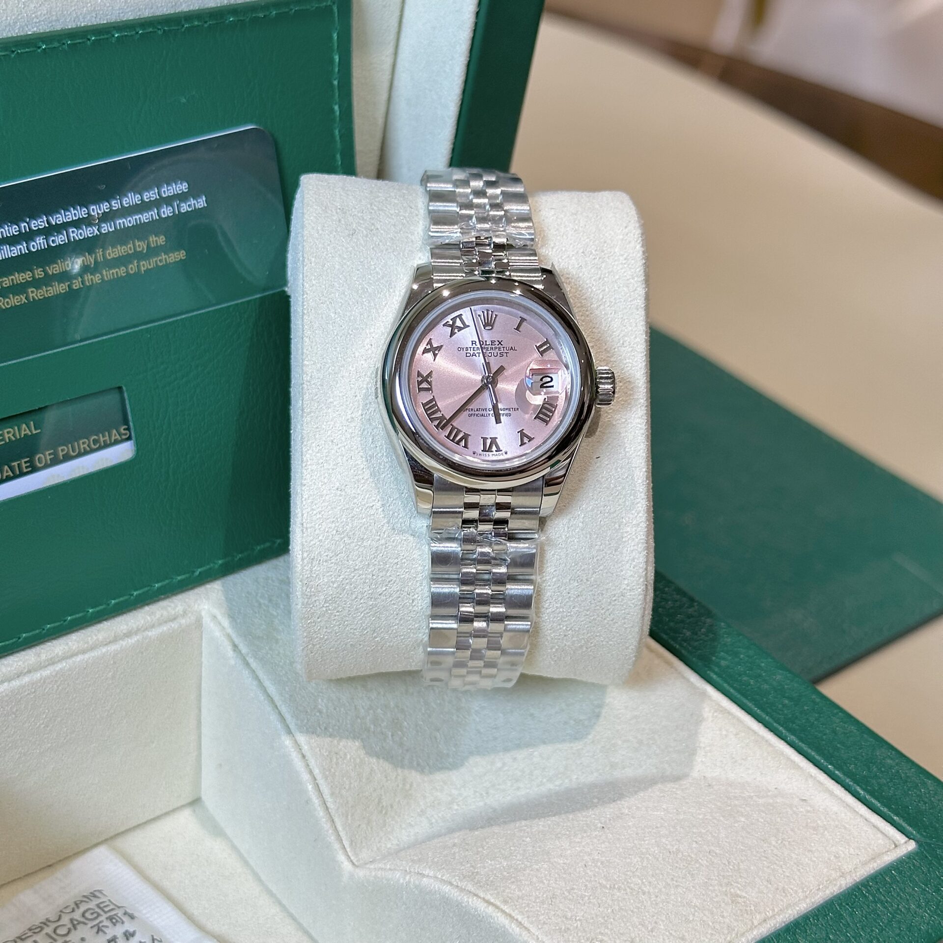 Rolex Datejust Replica Watch Jubilee Strap Pink Dial EW 31mm