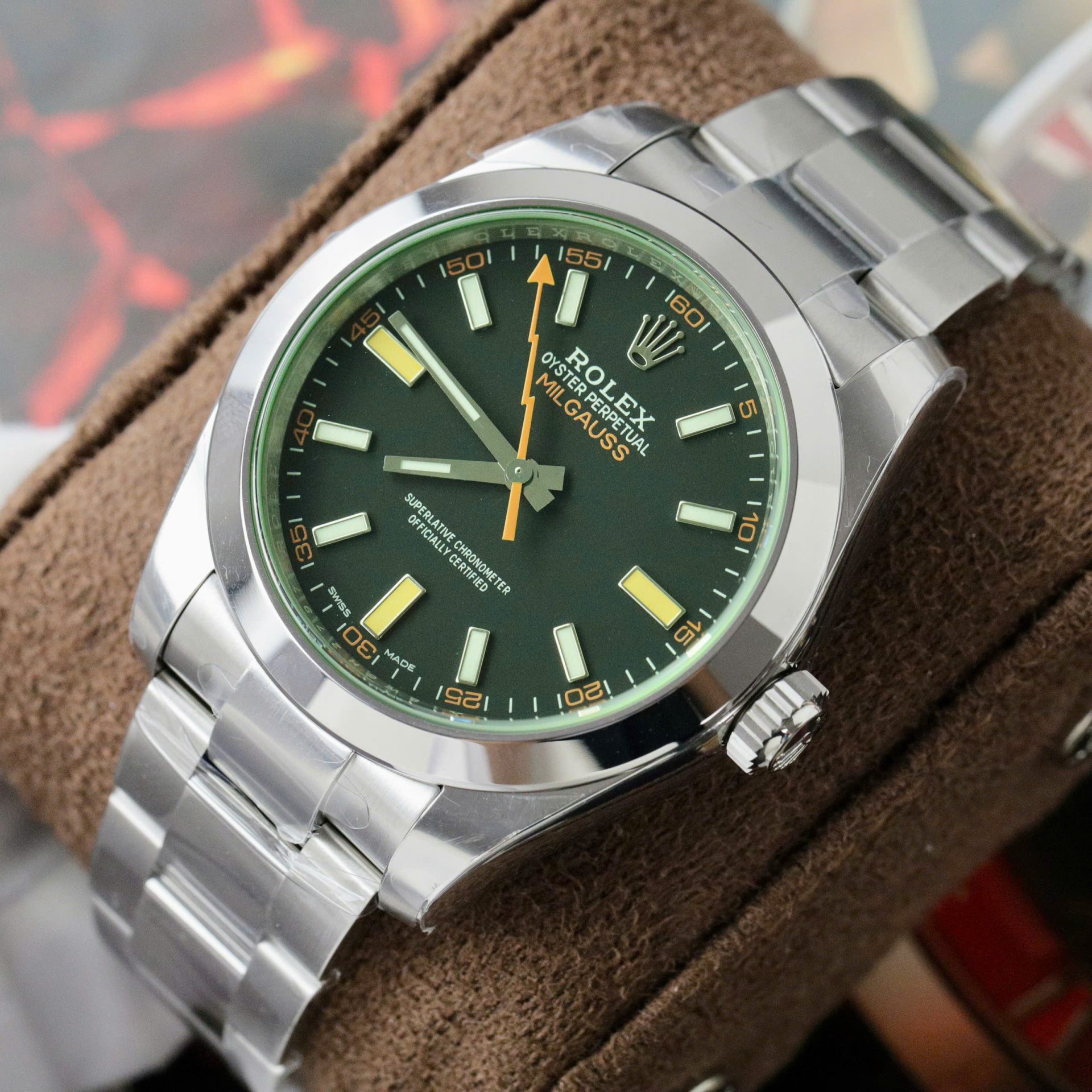 Rolex Milgauss 116400GV Best Replica Watch Oyster Strap VS Factory 40mm
