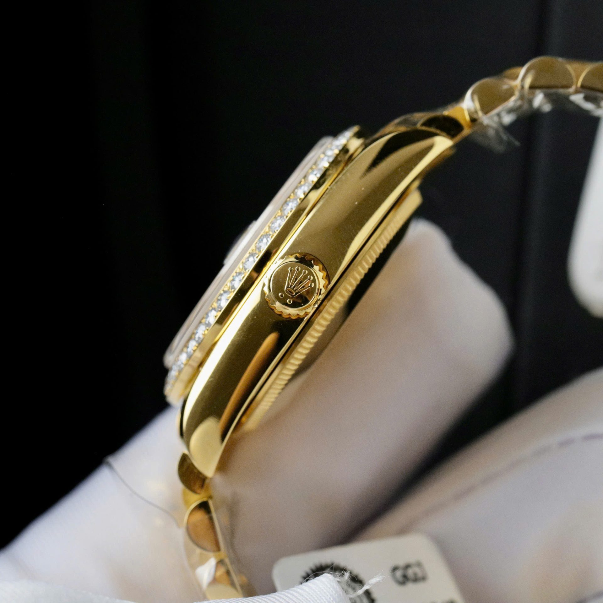 Rolex DateJust Butterfly Dial Custom Gold Wrapped 18K + Diamonds Moissanite 31mm