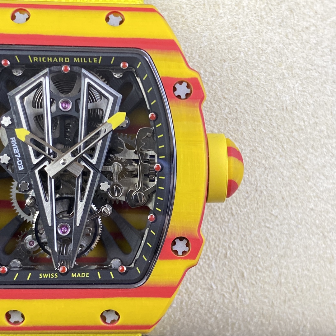 Richard Mille Best Replica Watch RM27-03 Tourbillon Full Carbon 44mm