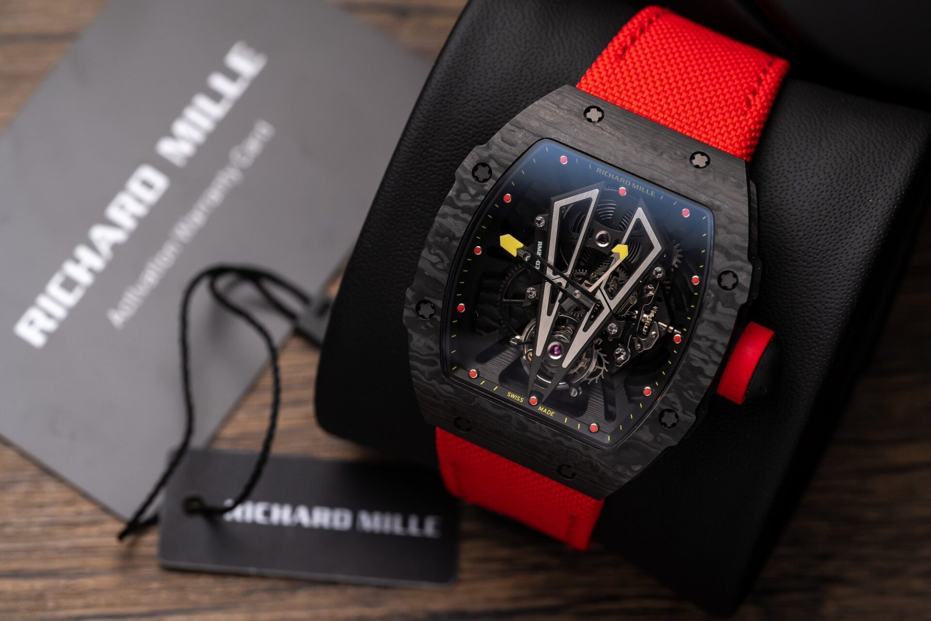 Richard Mille Replica Watch RM27-03 Tourbillon Rafael Nadal Carbon 44mm