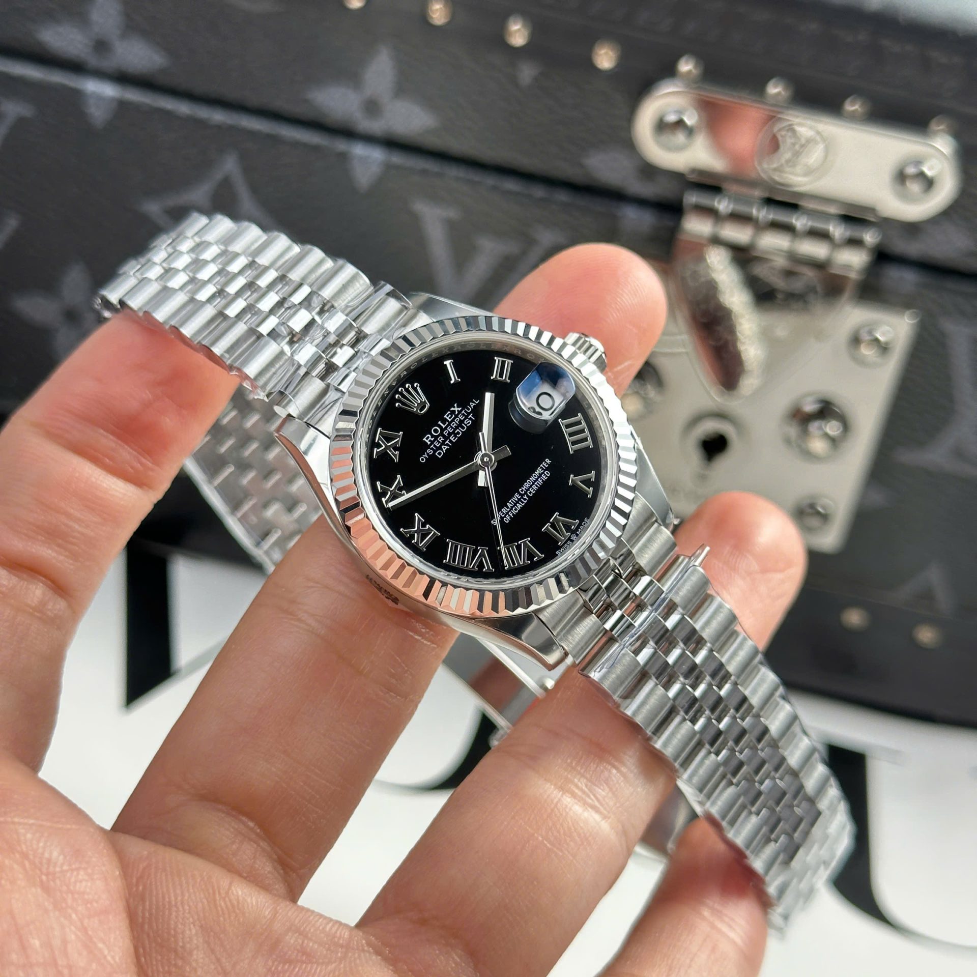 Rolex DateJust Replica 11 Watch Dial Black Jubilee Strap THB Factory 31mm