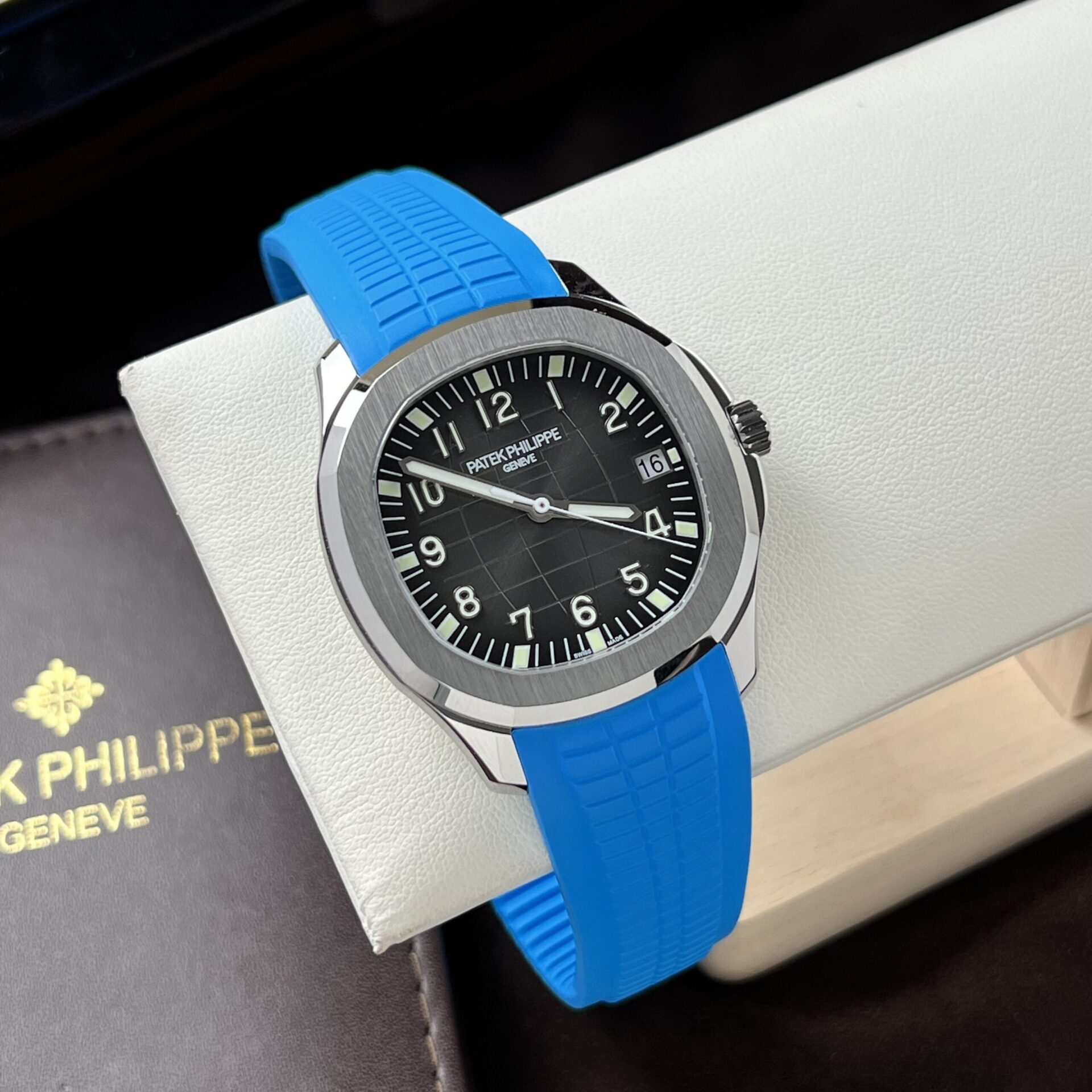 Patek Philippe Replica Watches 5167A Blue Rubber Strap 3K Factory 40mm