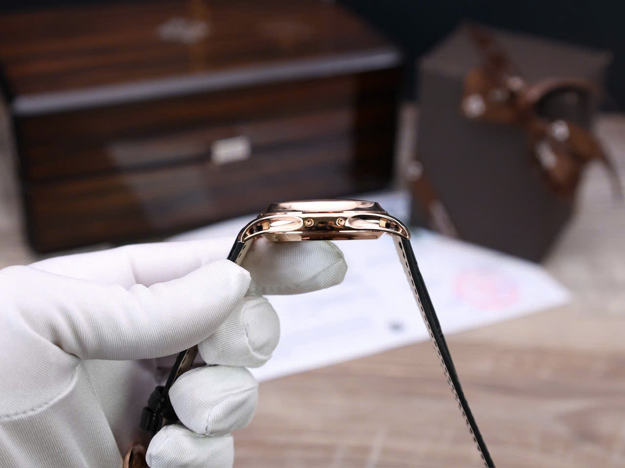 Patek Philippe Replica Watch Complications 5205R 18K Gold Wrapped Custom 40mm