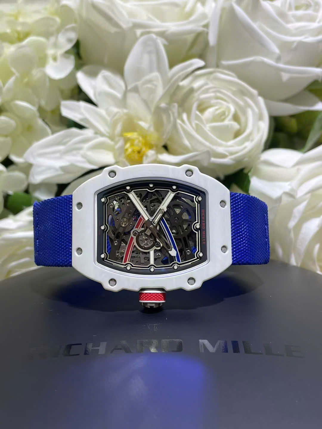 Richard Mille Best Replica Watch RM67-02 White Carbon Weight 37 Grams 38.7×47.52mm